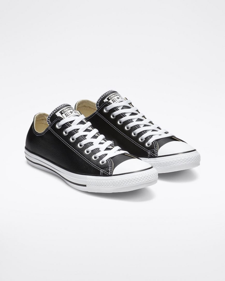 Tenisky Nizke Converse Chuck Taylor All Star Kozene Panske Čierne | SK EQROJ4